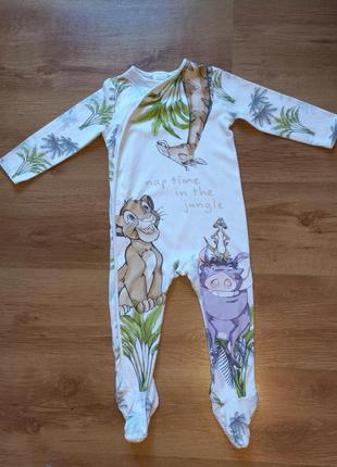 Человечек слип disney the lion king 18 - 24 86 - 92 см