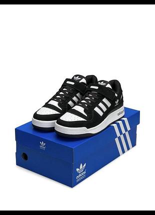 Adidas forum 84 low black suede white