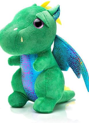 Мягкая игрушка зеленый дракон 24 см. символ года 2024