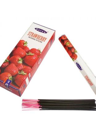 Ароматичні пахощі палички strawberry (шестигранник) полуниця satya