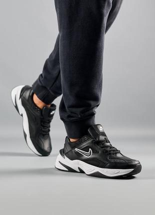 Мужские кроссовки флис nike m2k tekno fleece black white зимняя кроссовки найк м2к флис