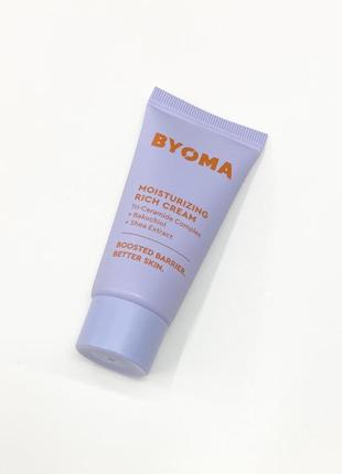 Крем для обличчя byoma moisturising rich cream, 15 ml