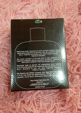 Lacosteeau de lacoste l.12.12 noir (лиц.)2 фото