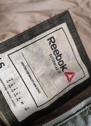 Reebok зимовий пуховик, спортивна подовжена куртка, тепле пальто, парка хакі високий зріст5 фото