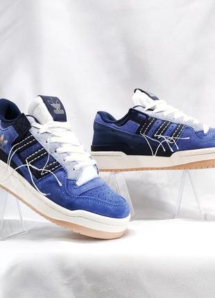 Adidas forum 84 low denim gum1 фото