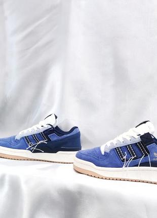 Adidas forum 84 low denim gum6 фото