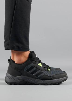 Чоловічі кросівки термо adidas terrex gore-tex fleece grey black адидас терекс термо зимние кроссовк