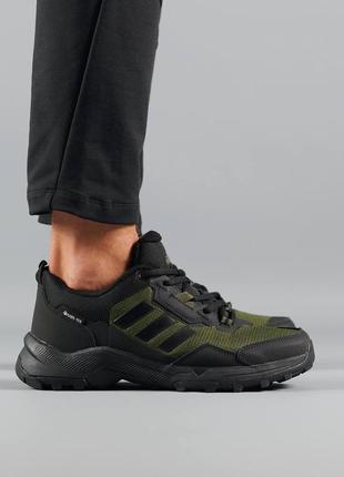 Мужские кроссовки термо adidas terrex gore-tex fleece green black адидас термо зимние кроссов
