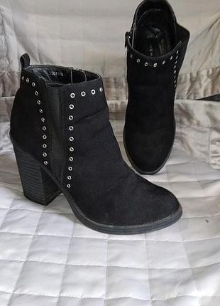 Денские ботиночки, ботильоны на устойчивом каблуке