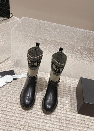Ботильйони черевики чоботи ботинки в стилі chanel