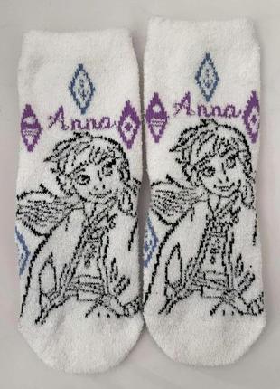 Носки плюшевые шкарпетки 2-3 года р. 23-26 disney frozen