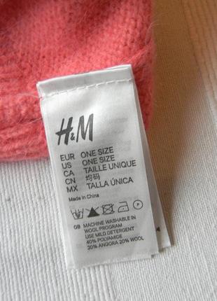 Снуд/труба/гольф/шарф від h&m рожево-кораловий колір one size5 фото