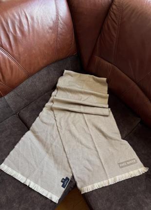 Шерстяной шарф paul rosen оригинальный бежевый