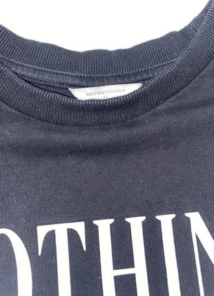 Котонова  якісна футболка оверсайз з розрізами melting stockholm5 фото