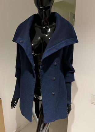 Пальто vero moda синее2 фото