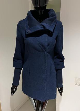 Пальто vero moda синее8 фото