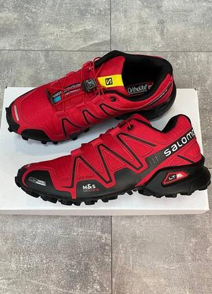 Мужские кроссовки salomon speedcross 3 red4 фото