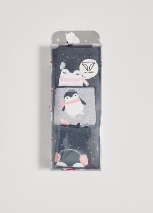 Фирменные хлопковые трусики с пингвинами новые бренд - sinsay ® m-l10 фото