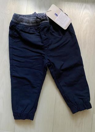 Теплые брюки на резинке waikiki 9-12м
