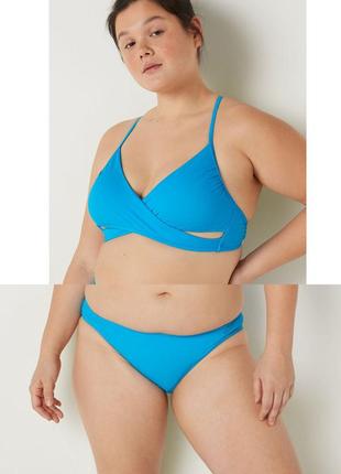 Стильный голубой купальник (топ body субрика + бикини). pink. victoria’s secret. оригинал 🇺🇸