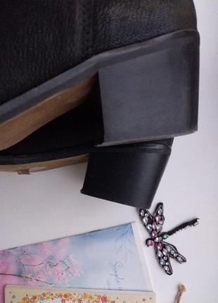 Женские кожаные ботинки челси mangoorg6 39р., черные, кожа4 фото