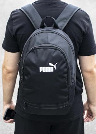 Мужской спортивный рюкзак для спорта и фитнеса черный тканевой городской9 фото