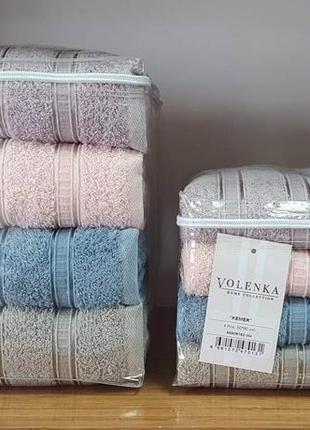 Махровые полотенца очень качественные набор 4 шт2 фото