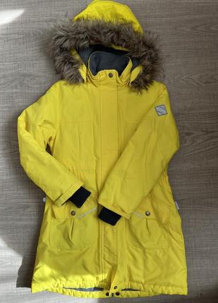 Куртка подовжена зимова huppa mona 2, 12200230-70002, жовтий.