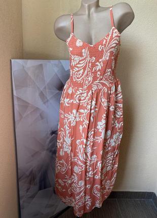 Натуральна сукня міді з віскози f&f 12/40