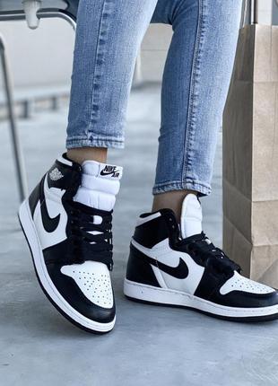 Кросівки nike jordan 1 retro black white