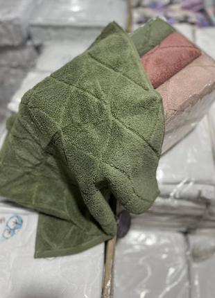 Махрові рушники дуже стильні набір 3 шт