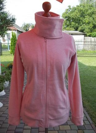 ( м - 46 р ) флисовая кофта женская свитер на молнии б / у1 фото