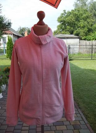 ( м - 46 р ) флисовая кофта женская свитер на молнии б / у3 фото