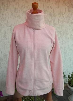 ( м - 46 р ) флисовая кофта женская свитер на молнии б / у6 фото