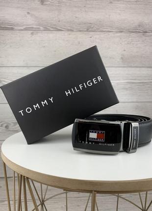 Ремень tommy hilfiger автомат кожзам