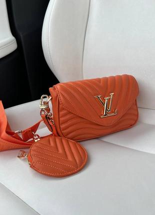 Жіноча сумка lv orange2 фото