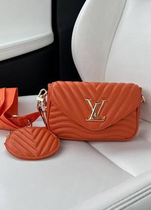 Жіноча сумка lv orange