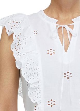 Блузка из прошвы holly &amp; white l/xl lindex7 фото