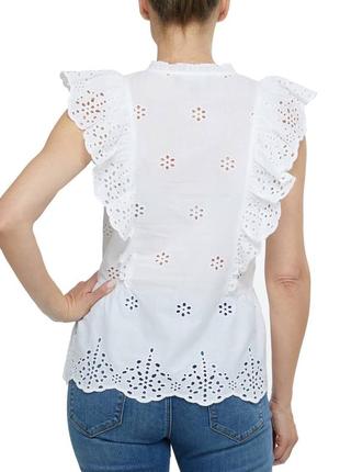 Блузка из прошвы holly &amp; white l/xl lindex8 фото