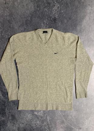 Вовняний светр кофта nike golf y2k