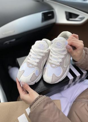 Кроссовки adidas torsion white замшевые