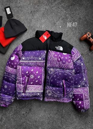 Куртка пуховик черная с принтами8 фото