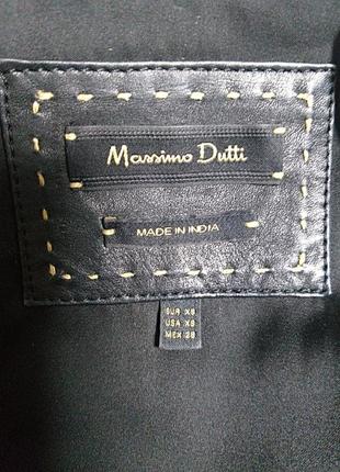 Крутая кожанная косуха  massimo dutti9 фото