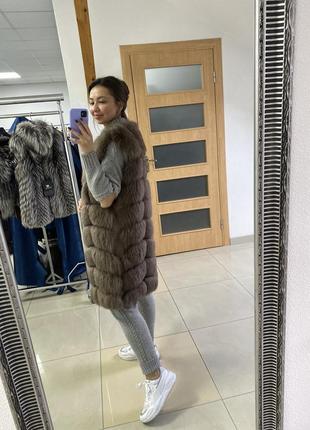 Жилетка из натурального песца2 фото