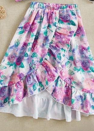 1+1=3🎁 юбка в цветочек shein 5лет