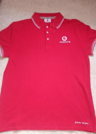 Футболка мужская поло коттон vodafone итальялия размер м