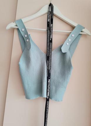 Розпродаж ❗ніжна  трендова майка трикотаж в'язана