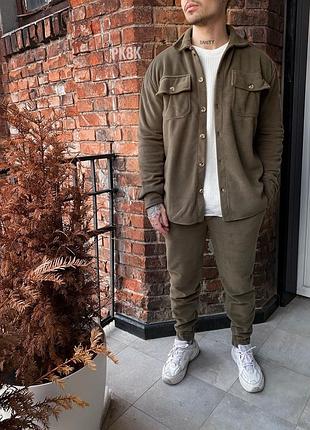 Костюм оверсайз рубашка брюки черный