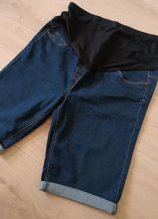 Якісні джинсові шорти для вагітних/ шорти для вагітних george2 фото