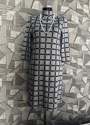 Трендовое клетчатое миди платье в клетку shotelli modern collecton.3 фото